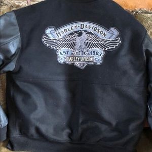 Harley Davidson wool/nylon Genuine Lather Sleeves